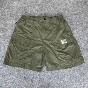 Bimini Bay Cargo Shorts Mens Large Green Nylon Outdoor Adventure Fishing‎ Hiking